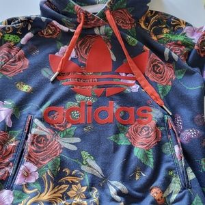 Adidas Rita Ora women's multicolor pattern hoodie (Size S)